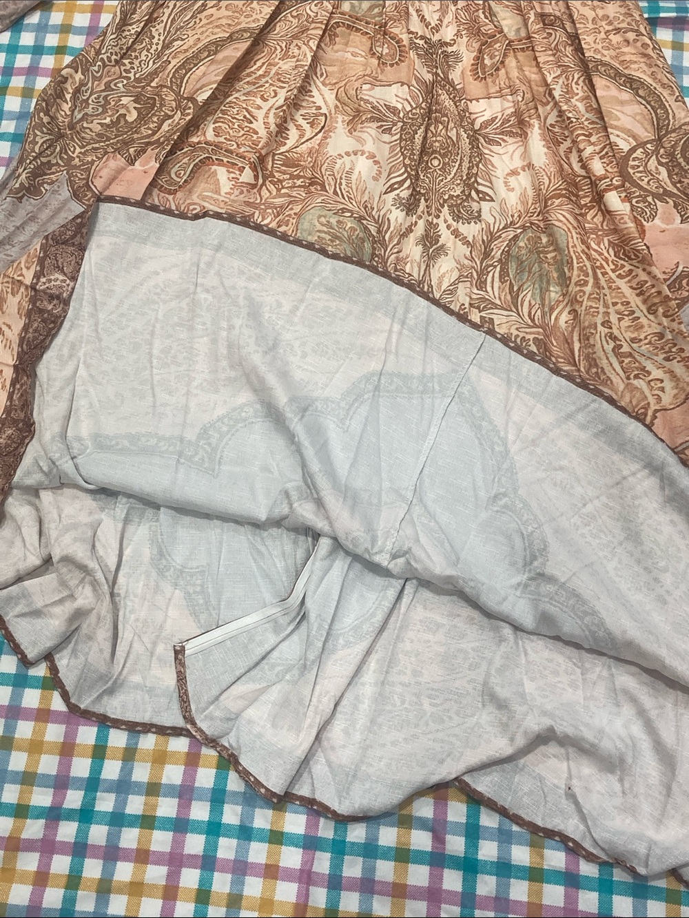 Zimmermann Paisley Tiered Maxi Dress in Brown and Cream - Picture 8 of 8